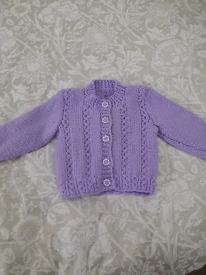 Hand Knitted Baby Girls Cardigan • £7.99