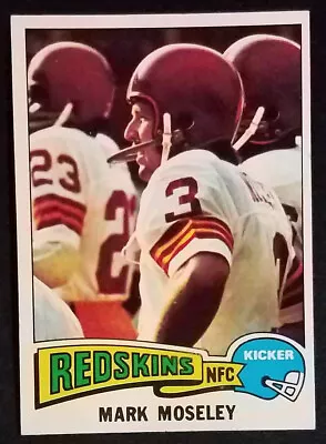 1975 Topps #364 Mark Moseley Washington Redskins EX-MINT (surface Issue) • $1.99