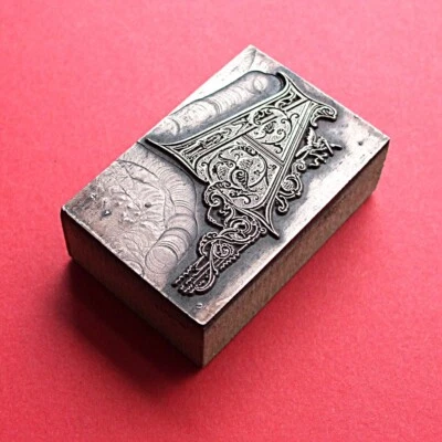 £7.50 • Buy Illuminated Letter  A   Printing Block.