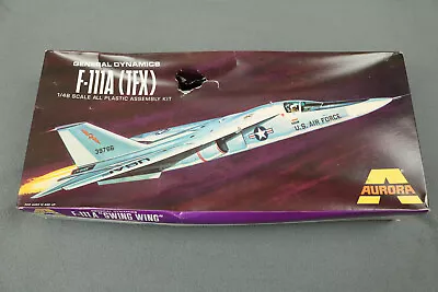 1972 Aurora General Dynamics F-111A (TFX) Swing Wing Model Kit #368-250 • $69.95