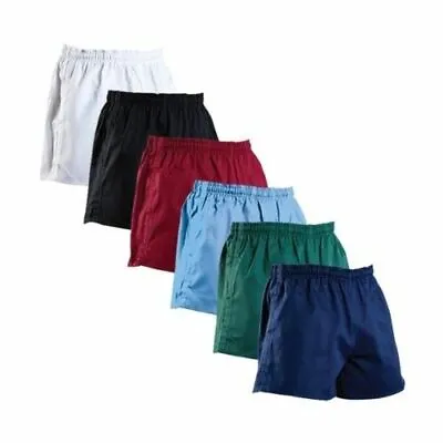 ND Men's Professional Match Cotton Rugby Shorts (with Pockets) • £10.99