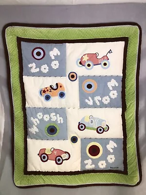 Baby Blanket Quilt 46 X 37  Multicolor “Fun Cars” By Kimberly Grant Easy Care • $30.29