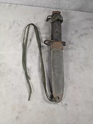Vintage Knife BOC M7 Bayonet And Sheath Genuine Issue USA - Rusted • $99.98