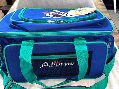 AMF  Double Bowling Ball Bag - High Quality Bowling Ball Bag Blue With Green • $20