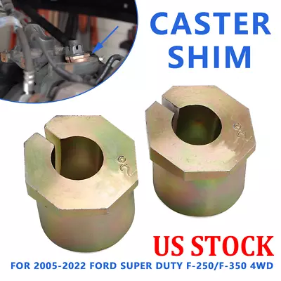 Us For 2005 - 2022 Ford Super Duty F-250 F-350 4wd 2° Caster Shim Pair Set Truck • $50.99