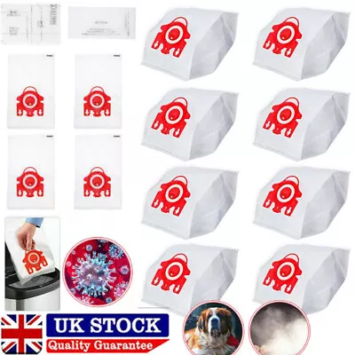 12x Vacuum Cleaner Filters Dust Bags Set For Miele FJM Hyclean COMPACT C1 C2 S4 • £9.90