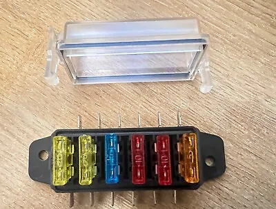 6 WAY Blade Type Fuse Box With Clear Cover • £7.50