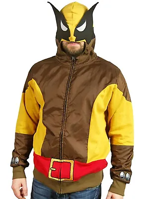 Wolverine Men's Marvel Brown Wolverine Costume Hoodie - NWT • $19.99
