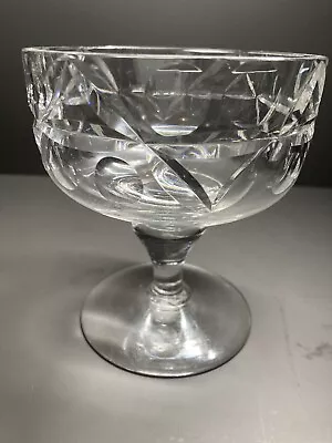 Edinburgh Crystal Scotland  Vintage Dessert Glass Stemmed Bowl  Signed • £8.50