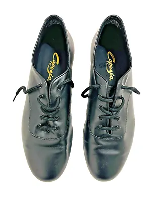 Capezio Ballroom Dance Shoes Mens Standard Size 9.5 Model SD103 Black Dancing • $29.96