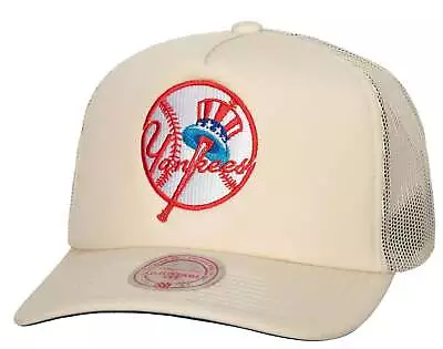 [hhss6490-nyyyypppofwh] Mens Mlb Ny Yankees Evergreen Trucker Snapback • $27.99