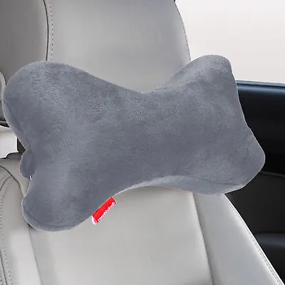 Dog Bone Car Neck Pillow Head Rest Memory Foam Travel Road Trip Posture Support • $11.39