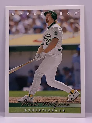 1993 Upper Deck Baseball Mark McGwire #566 Oakland Athletics Free Shipping • $0.99