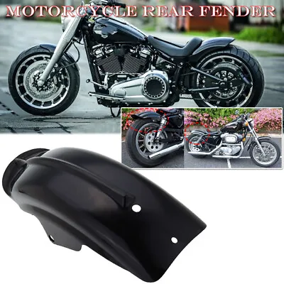 Rear Fender Mudguard Motorcycle For Honda Yamaha Chopper Cruiser Black Universal • $31.78