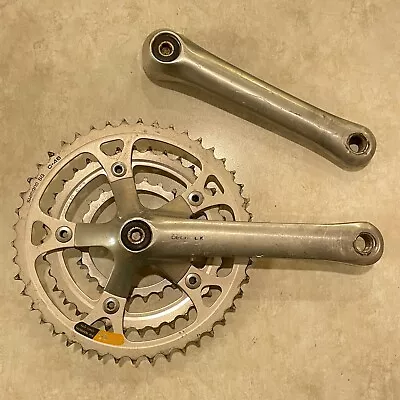 Vintage Shimano Deore LX Crank Set FC-M550 170 Mm 74 110 BCD 46-38-24 • $49.95