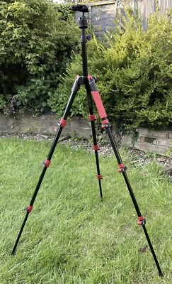 £74.99 • Buy Manfrotto BeFree One Aluminium Travel Tripod With Head, Red (MKBFR1A4R-BH Ltd Ed