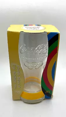 McDonalds Coca Cola Glass The London 2012 Olympic Games New In Box Band Yellow • $25