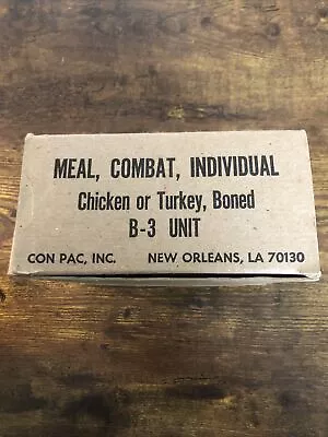 Vietnam War Era EMPTY C-ration Box Chicken Or Turkey Boned • $8.99