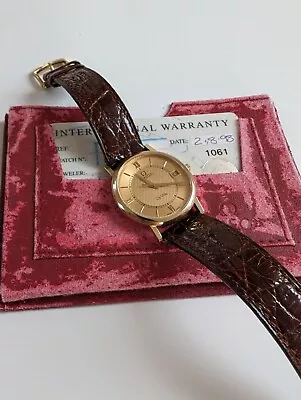Omega De Ville Mens Wrist Watch 18K Solid Gold Cal. 1532 • $1679.64