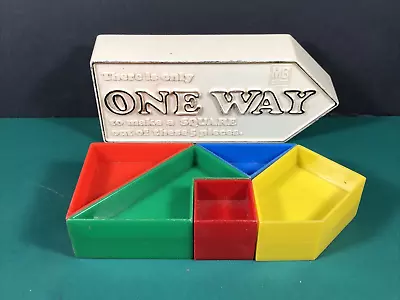 Vintage One Way Puzzle | Milton Bradley | One Way To Make A Square Brain Teaser • $14.99