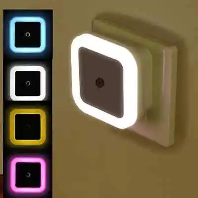 $6.99 • Buy 4Pcs LED Induction Sensor Night Light AC Outlet Plug-In Indoor Wall Stair Lamp