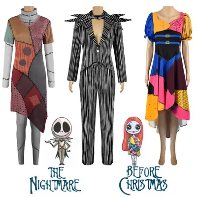 £32.99 • Buy The Nightmare Before Christmas Cosplay Costume Jack Skellington Fancy Dress Suit