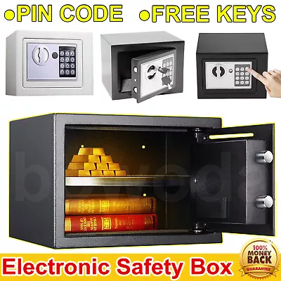 £29.59 • Buy Large Steel Safe Digital Key Electronic Security Home Office Money Safety Box