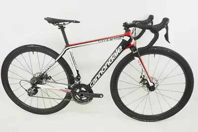 2015 Cannondale Synapse Disc 48cm Carbon Fiber Road Bike Ultegra Red/White/Black • $999.99