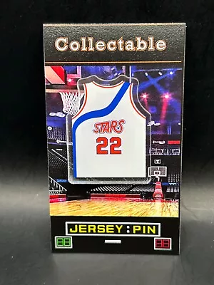 Utah Stars Moses Malone Jersey Lapel Pin-ABA Classic RETRO Collectible • $10.80