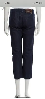 £32.53 • Buy Prada Dark Wash Pants Jeans Cropped Contour Fit 29