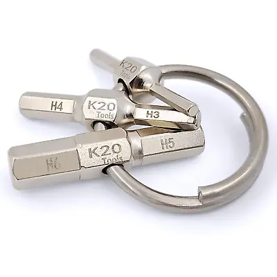 Keychain Allen Hex Wrench Key Bit -Metric Tiny Multi-Tool 2/2.5/3/4/5/6 Mm • $17.99