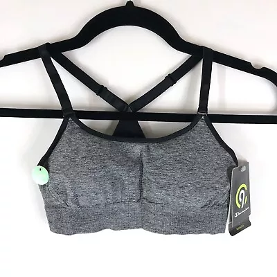 C9 Champion Sports Bra Racerback Medium Support Removable Cups Seamless Gray XS • $9.99