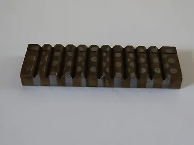 Brass / Copper Magnetic Transfer Block Steel Inserts Multi Vee Block 2.5x.75x1/4 • $34.99