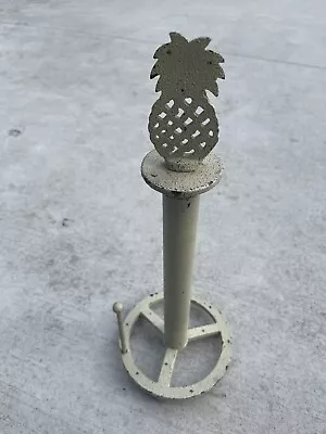 Vintage Iron Pineapple Paper Towel Holder 17”x7” • $5