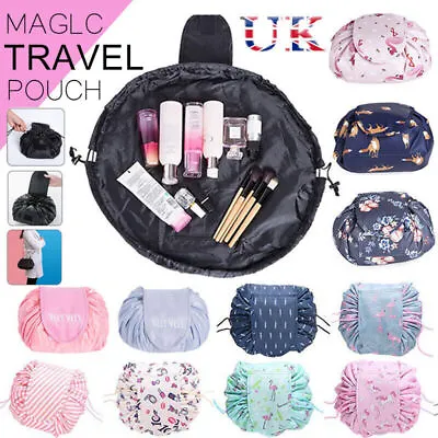 Portable Makeup Drawstring Bag Storage Magic Travel Pouch Cosmetic Make-up Bags • £5.54