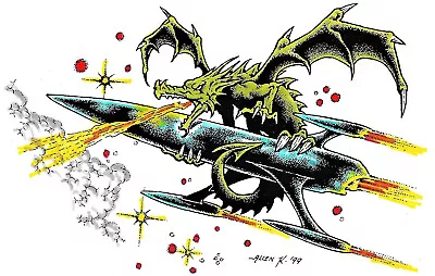 Star Dragon A Hand Colored Allen K Art Print SIGNED • $3