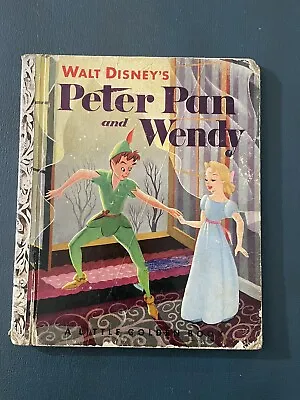 Walt Disney’s Peter Pan And Wendy Vintage 1952 Little Golden Book • $5