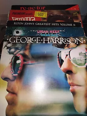 Classic Rock Vinyl Lp Lot George Harrisonneil Young Elvis Elton John  • $1.25