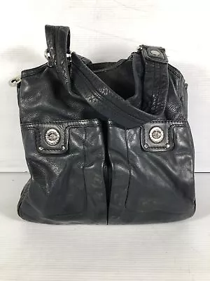 Marc By Marc Jacobs Womens Black Leather Rectangle Pockets Shoulder Bag Medium • $19.99