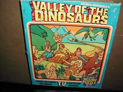 Vintage Valley Of The Dinosaurs Puzzle Hg Toys Rare Hanna Barbera Cmplt. Nm 1974 • $29.99