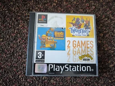 CBeebies Tweenies + Bob The Builder Double Pack - PS1 Game Complete With Manual • £14.50