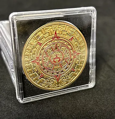 RARE🌟 LUCKY MAYAN CALENDAR AZTEC Heads Tails Challenge Coin • $6