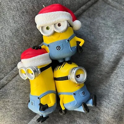 Merry Minions DESPICABLE ME 2019 Hallmark Ornament Santa BOB KEVIN STUART • $14.95