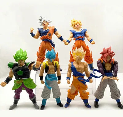 $32.99 • Buy 6 Pcs Dragon Ball Z Figures Set: 7  Super Saiyan Goku Son Gokou Vegeta & Broly