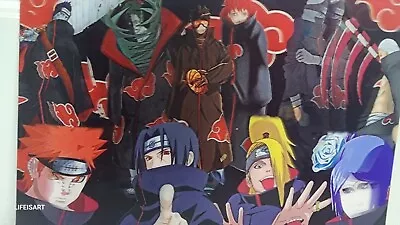 Naruto Shippudden Akatsuki 3 In 1 Anime 3D Holographic Lenticular Poster! 🔥 🔥  • $10