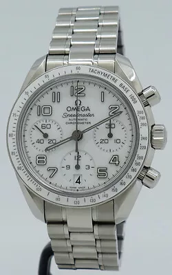 Omega Ref 32430384004001 Steel Automatic 38mm White Dial & Bezel Speedmaster • $5600