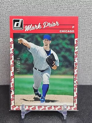 MARK PRIOR 2023 Panini Donruss One Hundred Parallel Chicago Cubs #'d /100 • $0.99