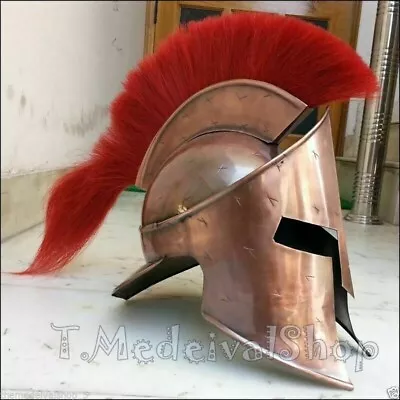 Spartan Helmet Medieval Retro Greek Liner Metal Home & Office Decor Movie King • $90