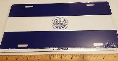 El Salvador Flag METAL LICENSE PLATE Vehicle Tag Sign La Bandera De El Salvador  • $9.99