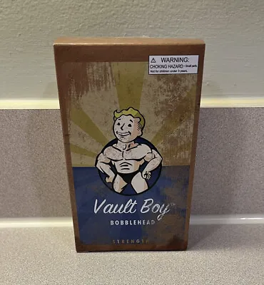 Fallout 4 Vault Boy Strength Bobblehead Series #1 Gaming Heads 2016 BRAND NEW! • £28.49